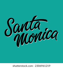 Grafikdesign-Vektorgrafik von Santa Monica