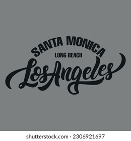 Santa Monica Los Angeles Vector