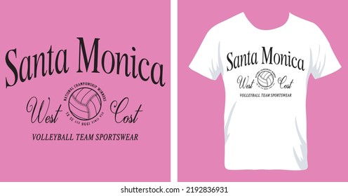 Santa monica Westküste Sportmotto