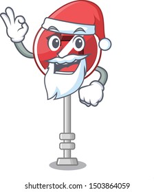 Santa no left turn with the cartoon