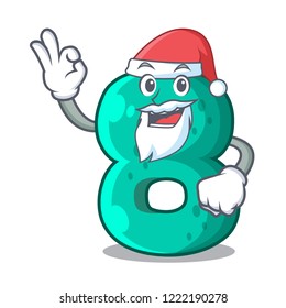 Santa number eight volume logo the mascot