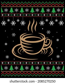 Santa Nurse Christmas T-Shirt Design with Coffee T Shirt design