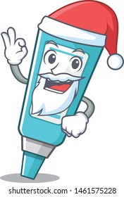 Santa ointment above the mascot wood table