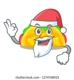 Santa omelatte fried isolated on the mascot