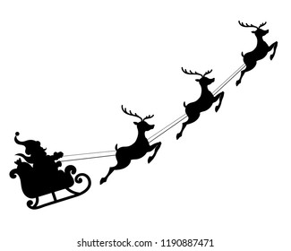 santa on reindeer christmas clip art