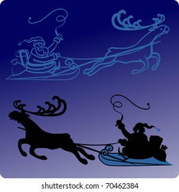 Santa on Sleight