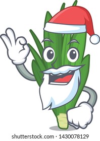 Santa pandan leaves in the basket cahracter