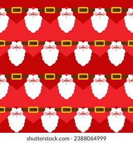 Santa pattern seamless. Background Christmas. Santa Claus New Year texture