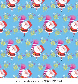 Patrón Santa con varios adornos