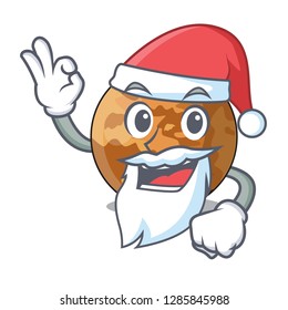 Santa planet mercury isolated in a mascot