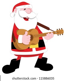 Santa Playing Guitar