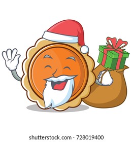 Santa pumpkin pie character cartoon