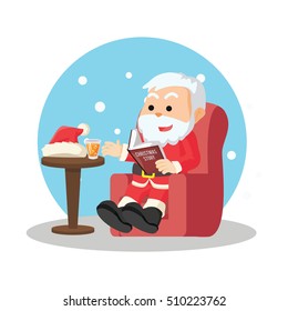 Santa Reading Christmas Story