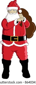 santa ready to sending gift