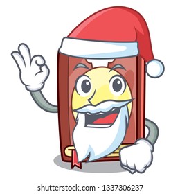 Santa recipe book on the mascot shelf