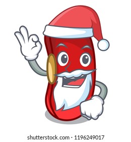 Santa red beans pile isolated on mascot