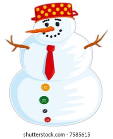 Santa with red tie
