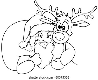 Santa and Reindeer