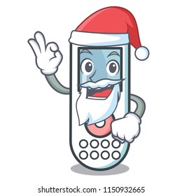 Santa remote control mascot cartoon