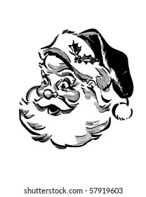 Santa - Retro Clip Art