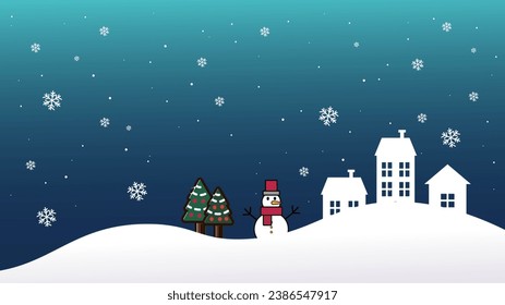 Santa Riding In Sledge With Reindeer.abstract pastel paper cut illustration of winter landscape with cloud.Bright moon and shooting star.Winter mountain Christmas landscape with fir tree and snowflake