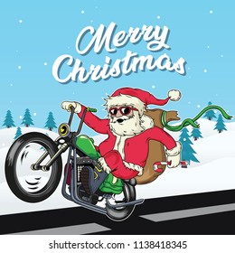 3,684 Santa on a motorcycle Images, Stock Photos & Vectors | Shutterstock