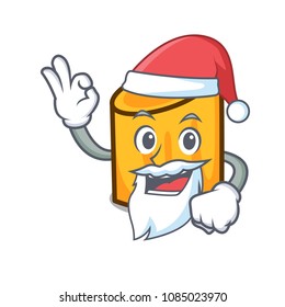 Santa rigatoni mascot cartoon style