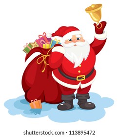 Santa ringing bell