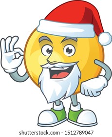 Santa ripe mundu with character mascot style.
