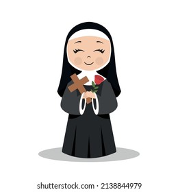 Santa Rita De Cassia Saint Rita Stock Vector (Royalty Free) 2138844979 ...