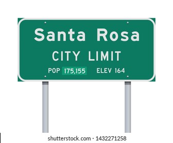 Santa Rosa City Limit road sign