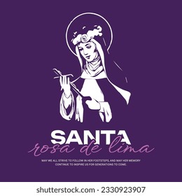 Santa Rosa de Lima social media post template banner
