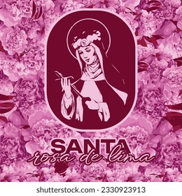 Santa Rosa de Lima social media post template banner
