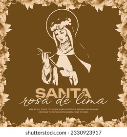 Santa Rosa de Lima social media post template banner
