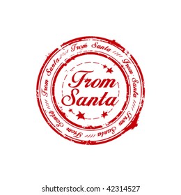 From Santa Rubber Stamp