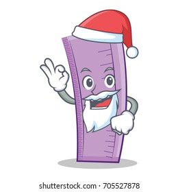 Santa ruler character cartoon style
