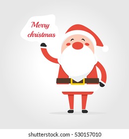 Santa saying "Merry Christmas "