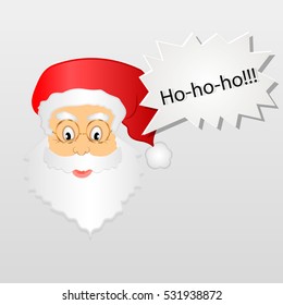 Santa says "ho ho ho"

