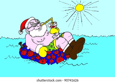 Santa at sea