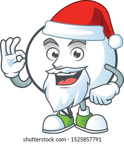 Santa shape circle bubble for text icon.