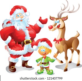 Santa and sidekicks