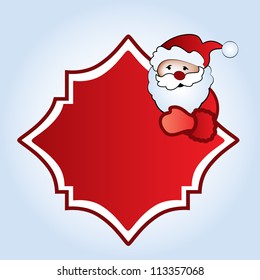 santa with sign