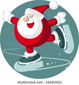 Santa Skating