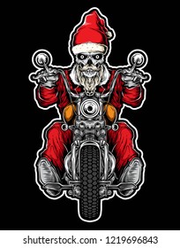 santa skull rider