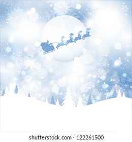 Santa en el cielo