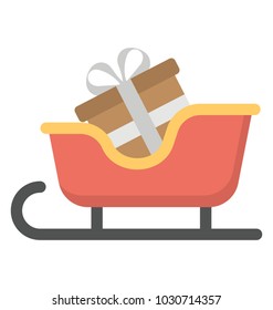 
santa sledge, concept of santa sleigh delivering presents,
