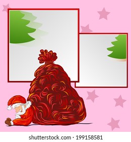 santa sleepping