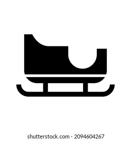 santa sleigh icon or logo isolated sign symbol vector illustration - high quality black style vector icons
