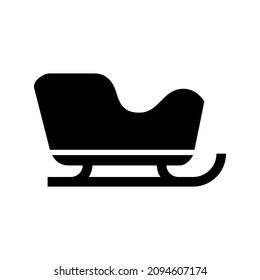 santa sleigh icon or logo isolated sign symbol vector illustration - high quality black style vector icons
