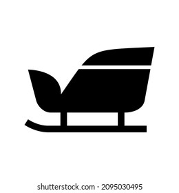 santa sleigh icon or logo isolated sign symbol vector illustration - high quality black style vector icons
